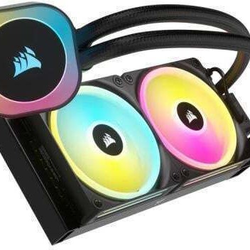 Corsair ICUE Link H100i Υδρόψυξη Επεξεργαστή Διπλού Ανεμιστήρα 120mm για Socket AM4/AM5/1700/1200/115x με RGB Φωτισμό