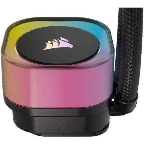 Corsair ICUE Link H100i Υδρόψυξη Επεξεργαστή Διπλού Ανεμιστήρα 120mm για Socket AM4/AM5/1700/1200/115x με RGB Φωτισμό