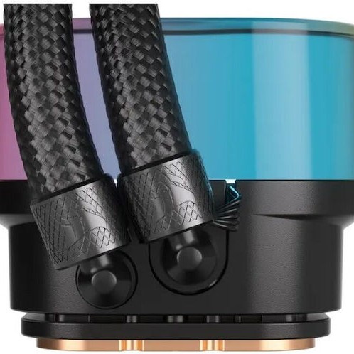 Corsair ICUE Link H100i Υδρόψυξη Επεξεργαστή Διπλού Ανεμιστήρα 120mm για Socket AM4/AM5/1700/1200/115x με RGB Φωτισμό