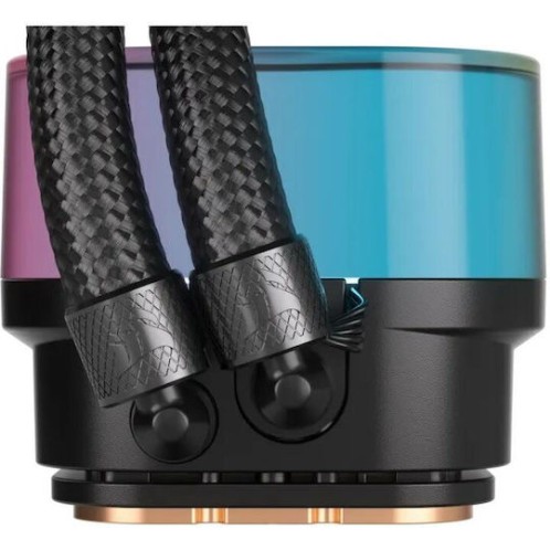 Corsair ICUE Link H100i Υδρόψυξη Επεξεργαστή Διπλού Ανεμιστήρα 120mm για Socket AM4/AM5/1700/1200/115x με RGB Φωτισμό