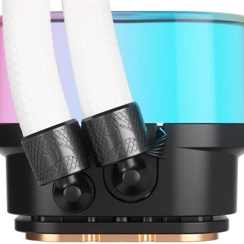 Corsair ICUE Link H100i Υδρόψυξη Επεξεργαστή Διπλού Ανεμιστήρα 120mm για Socket AM4/AM5/1700/1200/115x με RGB Φωτισμό Λευκή