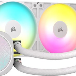 Corsair Nautilus 240 RS Υδρόψυξη Επεξεργαστή Διπλού Ανεμιστήρα 120mm για Socket AM4/AM5/1700 με ARGB Φωτισμό Λευκή