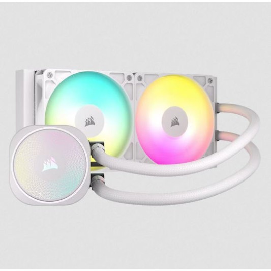 Corsair Nautilus 240 RS Υδρόψυξη Επεξεργαστή Διπλού Ανεμιστήρα 120mm για Socket AM4/AM5/1700 με ARGB Φωτισμό Λευκή