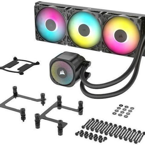 Corsair Nautilus 360 RS Υδρόψυξη Επεξεργαστή Τριπλού Ανεμιστήρα 120mm για Socket AM4/AM5/1700 με ARGB Φωτισμό