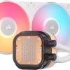 Corsair iCUE Link Titan RX RGB LCD Υδρόψυξη Επεξεργαστή Διπλού Ανεμιστήρα 120mm για Socket AM4/AM5/1700 Λευκή