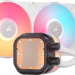 Corsair iCUE Link Titan RX RGB LCD Υδρόψυξη Επεξεργαστή Διπλού Ανεμιστήρα 120mm για Socket AM4/AM5/1700 Λευκή