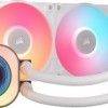 Corsair iCUE Link Titan RX RGB LCD Υδρόψυξη Επεξεργαστή Διπλού Ανεμιστήρα 120mm για Socket AM4/AM5/1700 Λευκή