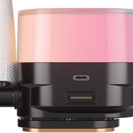 Corsair iCUE Link Titan RX RGB LCD Υδρόψυξη Επεξεργαστή Διπλού Ανεμιστήρα 120mm για Socket AM4/AM5/1700 Λευκή