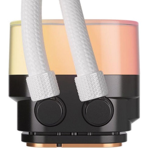 Corsair iCUE Link Titan RX RGB LCD Υδρόψυξη Επεξεργαστή Διπλού Ανεμιστήρα 120mm για Socket AM4/AM5/1700 Λευκή