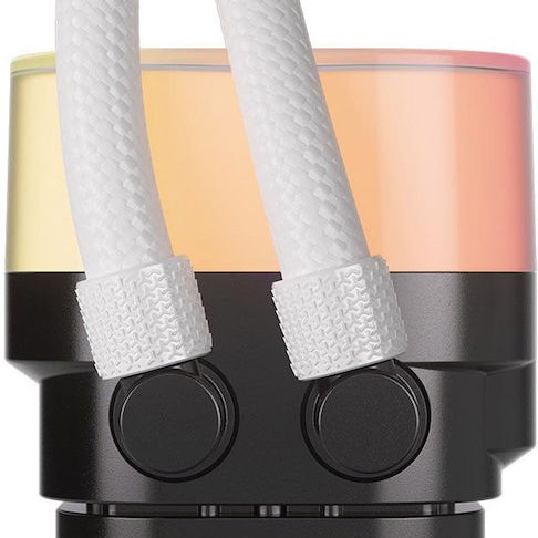 Corsair iCUE Link Titan RX RGB LCD Υδρόψυξη Επεξεργαστή Διπλού Ανεμιστήρα 120mm για Socket AM4/AM5/1700 Λευκή