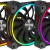 Alpenfoehn Alpenfohn WingBoost 3 RGB Triple Case Fan 120mm με Σύνδεση 3-Pin / 4-Pin PWM 3τμχ