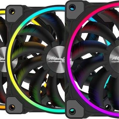 Alpenfoehn Alpenfohn WingBoost 3 RGB Triple Case Fan 120mm με Σύνδεση 3-Pin / 4-Pin PWM 3τμχ