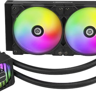 Enermax LIQMAXFLO 240 Υδρόψυξη Επεξεργαστή Διπλού Ανεμιστήρα 120mm για Socket AM4/AM5/1700/1200/115x με ARGB Φωτισμό