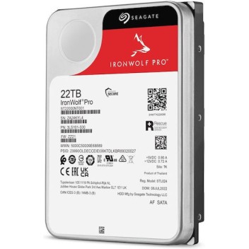 Seagate IronWolf Pro 22TB HDD Σκληρός Δίσκος 3.5