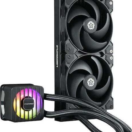 Enermax LIQMAXFLO SR Υδρόψυξη Επεξεργαστή Διπλού Ανεμιστήρα 120mm για Socket AM4/AM5/1700/1200/115x με ARGB Φωτισμό