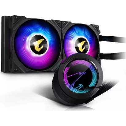 Gigabyte Aorus Waterforce 240 Υδρόψυξη Επεξεργαστή Διπλού Ανεμιστήρα 120mm για Socket AM4/AM5/1200/115x με ARGB Φωτισμό