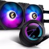 Gigabyte Aorus Waterforce 280 Υδρόψυξη Επεξεργαστή Διπλού Ανεμιστήρα 140mm για Socket AM4/AM5/1200/115x με ARGB Φωτισμό