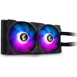 Gigabyte Aorus Waterforce 280 Υδρόψυξη Επεξεργαστή Διπλού Ανεμιστήρα 140mm για Socket AM4/AM5/1200/115x με ARGB Φωτισμό