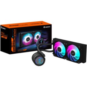 Gigabyte AORUS Waterforce II 240 Υδρόψυξη Επεξεργαστή Διπλού Ανεμιστήρα 120mm για Socket AM4/AM5/1700/1200 με ARGB Φωτισμό