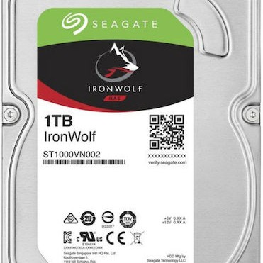 Seagate Ironwolf 1TB HDD Σκληρός Δίσκος 3.5