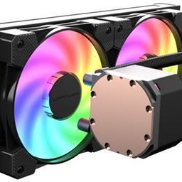 LC-Power Jet Flow Υδρόψυξη Επεξεργαστή Διπλού Ανεμιστήρα 120mm για Socket AM4/AM5/1700/1200/115x με ARGB Φωτισμό