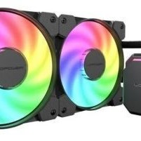 LC-Power Jet Flow Υδρόψυξη Επεξεργαστή Διπλού Ανεμιστήρα 120mm για Socket AM4/AM5/1700/1200/115x με ARGB Φωτισμό