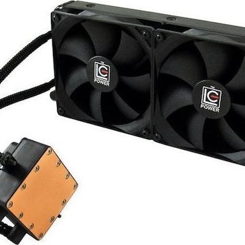 LC-Power LC-CC-240-LiCo Υδρόψυξη Επεξεργαστή Διπλού Ανεμιστήρα 120mm για Socket 1200/115x