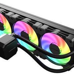 LC-Power Jet Flow Υδρόψυξη Επεξεργαστή Τριπλού Ανεμιστήρα 120mm για Socket AM4/AM5/1700/1200/115x με ARGB Φωτισμό