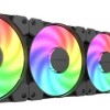 LC-Power Jet Flow Υδρόψυξη Επεξεργαστή Τριπλού Ανεμιστήρα 120mm για Socket AM4/AM5/1700/1200/115x με ARGB Φωτισμό