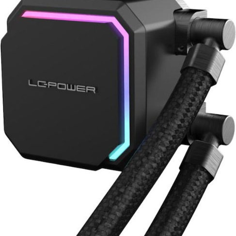 LC-Power Jet Flow Υδρόψυξη Επεξεργαστή Τριπλού Ανεμιστήρα 120mm για Socket AM4/AM5/1700/1200/115x με ARGB Φωτισμό
