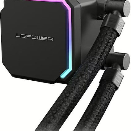 LC-Power Jet Flow Υδρόψυξη Επεξεργαστή Τριπλού Ανεμιστήρα 120mm για Socket AM4/AM5/1700/1200/115x με ARGB Φωτισμό