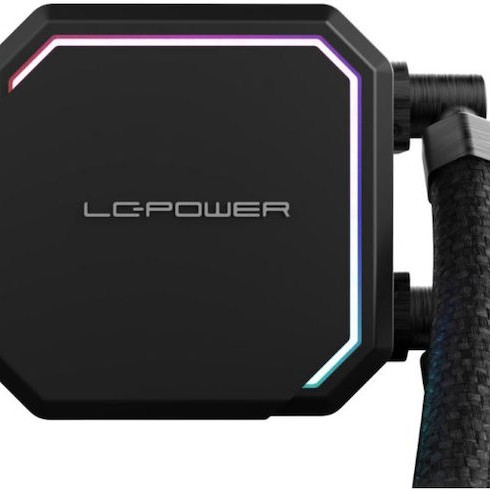 LC-Power Jet Flow Υδρόψυξη Επεξεργαστή Τριπλού Ανεμιστήρα 120mm για Socket AM4/AM5/1700/1200/115x με ARGB Φωτισμό