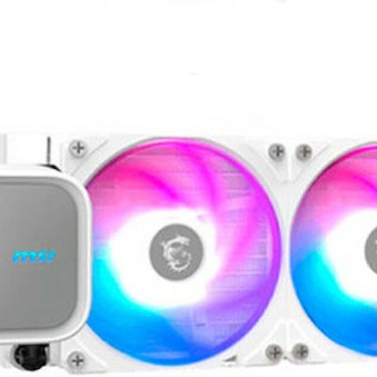 MSI MAG CORELIQUID A13 240 Υδρόψυξη Επεξεργαστή Διπλού Ανεμιστήρα 120mm για Socket AM4/AM5/1700 με ARGB Φωτισμό Λευκή