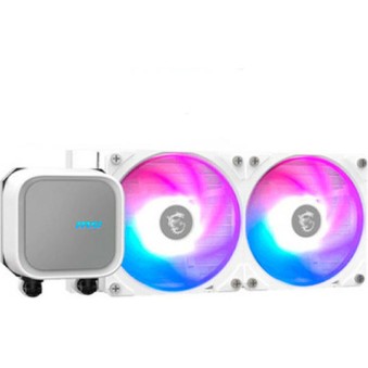 MSI MAG CORELIQUID A13 240 Υδρόψυξη Επεξεργαστή Διπλού Ανεμιστήρα 120mm για Socket AM4/AM5/1700 με ARGB Φωτισμό Λευκή