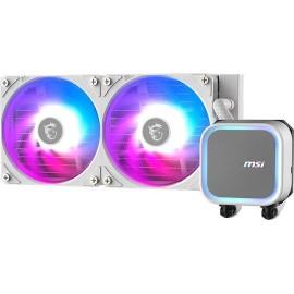 MSI MAG CORELIQUID A13 240 Υδρόψυξη Επεξεργαστή Διπλού Ανεμιστήρα 120mm για Socket AM4/AM5/1700 με ARGB Φωτισμό Λευκή