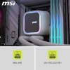 MSI MAG CORELIQUID A13 240 Υδρόψυξη Επεξεργαστή Διπλού Ανεμιστήρα 120mm για Socket AM4/AM5/1700 με ARGB Φωτισμό Λευκή
