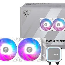 MSI MAG Coreliquid A13 360 Υδρόψυξη Επεξεργαστή Τριπλού Ανεμιστήρα 120mm για Socket AM4/AM5/1700 με ARGB Φωτισμό Λευκή