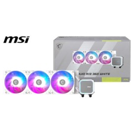 MSI MAG Coreliquid A13 360 Υδρόψυξη Επεξεργαστή Τριπλού Ανεμιστήρα 120mm για Socket AM4/AM5/1700 με ARGB Φωτισμό Λευκή