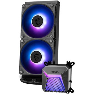 MSI MAG CoreLiquid A15 240 Υδρόψυξη Επεξεργαστή Διπλού Ανεμιστήρα 120mm για Socket AM4/AM5/1700 με ARGB Φωτισμό