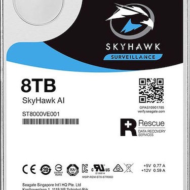 Seagate SkyHawk AI Surveillance 8TB HDD Σκληρός Δίσκος 3.5