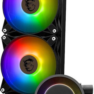 MSI MAG CoreLiquid E240 Υδρόψυξη Επεξεργαστή Διπλού Ανεμιστήρα 120mm για Socket AM4/AM5/1700/1200/115x με ARGB Φωτισμό
