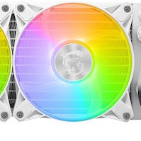 MSI MAG CoreLiquid E240 Υδρόψυξη Επεξεργαστή Διπλού Ανεμιστήρα 120mm για Socket AM4/AM5/1700/1200/115x με ARGB Φωτισμό Λευκή