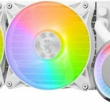 MSI MAG CoreLiquid E240 Υδρόψυξη Επεξεργαστή Διπλού Ανεμιστήρα 120mm για Socket AM4/AM5/1700/1200/115x με ARGB Φωτισμό Λευκή