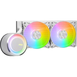 MSI MAG CoreLiquid E240 Υδρόψυξη Επεξεργαστή Διπλού Ανεμιστήρα 120mm για Socket AM4/AM5/1700/1200/115x με ARGB Φωτισμό Λευκή