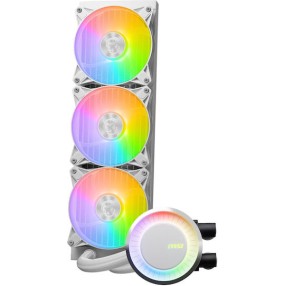 MSI MAG CoreLiquid E360 Υδρόψυξη Επεξεργαστή Τριπλού Ανεμιστήρα 120mm για Socket AM4/AM5/1700/1200/115x με ARGB Φωτισμό Λευκή