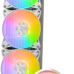 MSI MAG CoreLiquid E360 Υδρόψυξη Επεξεργαστή Τριπλού Ανεμιστήρα 120mm για Socket AM4/AM5/1700/1200/115x με ARGB Φωτισμό Λευκή