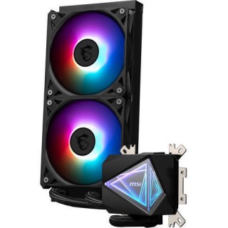 MSI MAG CoreLiquid Υδρόψυξη Επεξεργαστή Διπλού Ανεμιστήρα 120mm για Socket AM4/AM5/1700/1200/115x με ARGB Φωτισμό