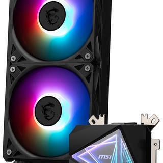 MSI MAG CoreLiquid Υδρόψυξη Επεξεργαστή Διπλού Ανεμιστήρα 120mm για Socket AM4/AM5/1700/1200/115x με ARGB Φωτισμό