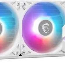 MSI MAG CoreLiquid Υδρόψυξη Επεξεργαστή Διπλού Ανεμιστήρα 120mm για Socket AM4/AM5/1700/1200/115x με ARGB Φωτισμό Λευκή
