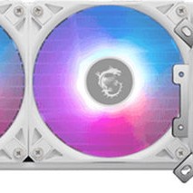 MSI MAG CoreLiquid Υδρόψυξη Επεξεργαστή Διπλού Ανεμιστήρα 120mm για Socket AM4/AM5/1700/1200/115x με ARGB Φωτισμό Λευκή